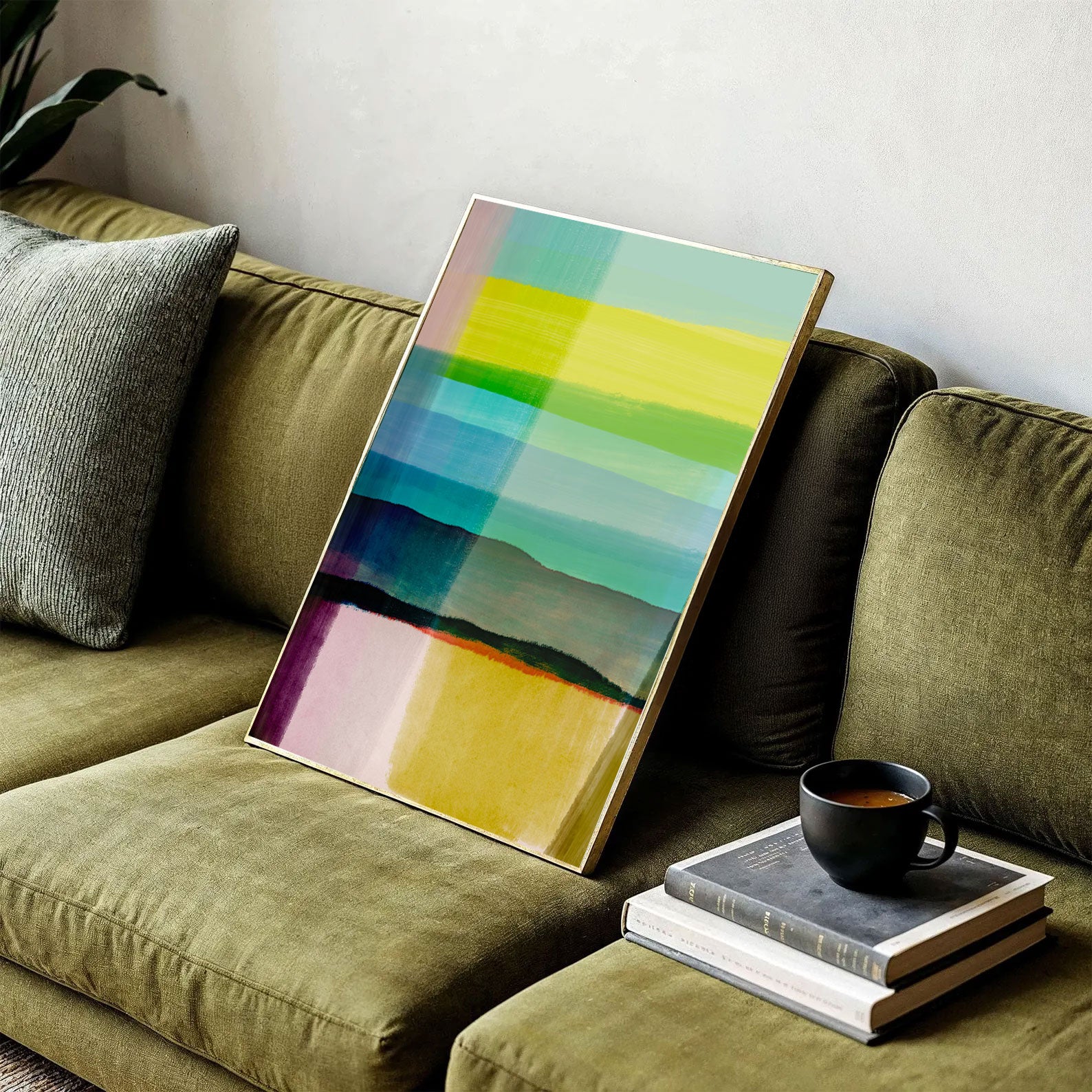 Turquoise Horizon – Abstract Fine Art Print