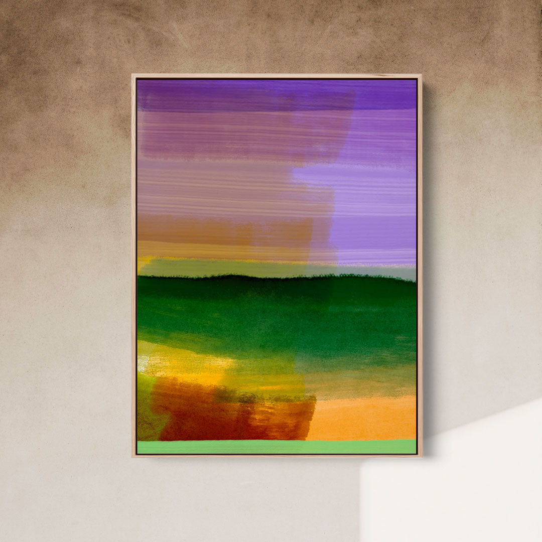 Lilac over Green Portrait