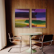 Lilac Over Green Set of Two