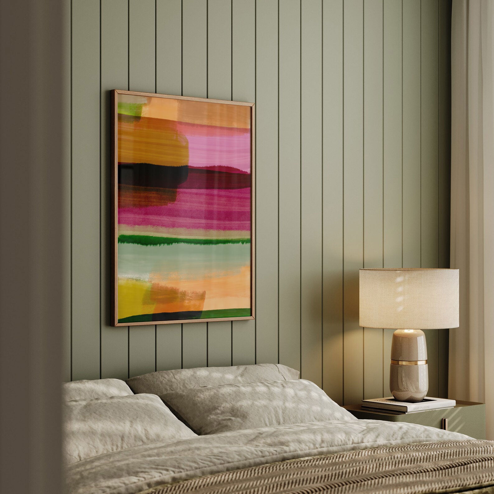 Crimson Sunset – Abstract Fine Art Print