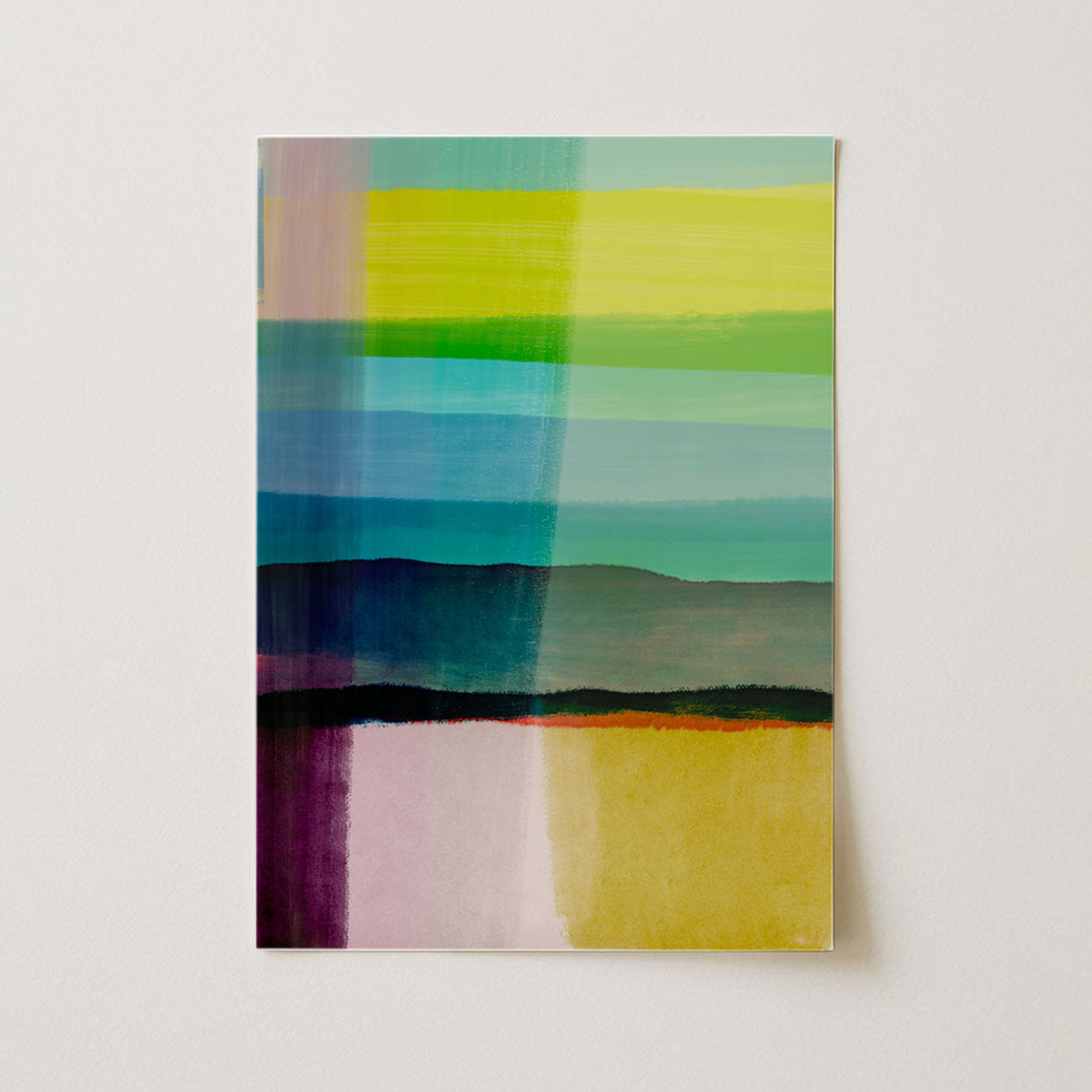 Turquoise Horizon – Abstract Fine Art Print