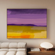 Lilac over Yellow Landscape