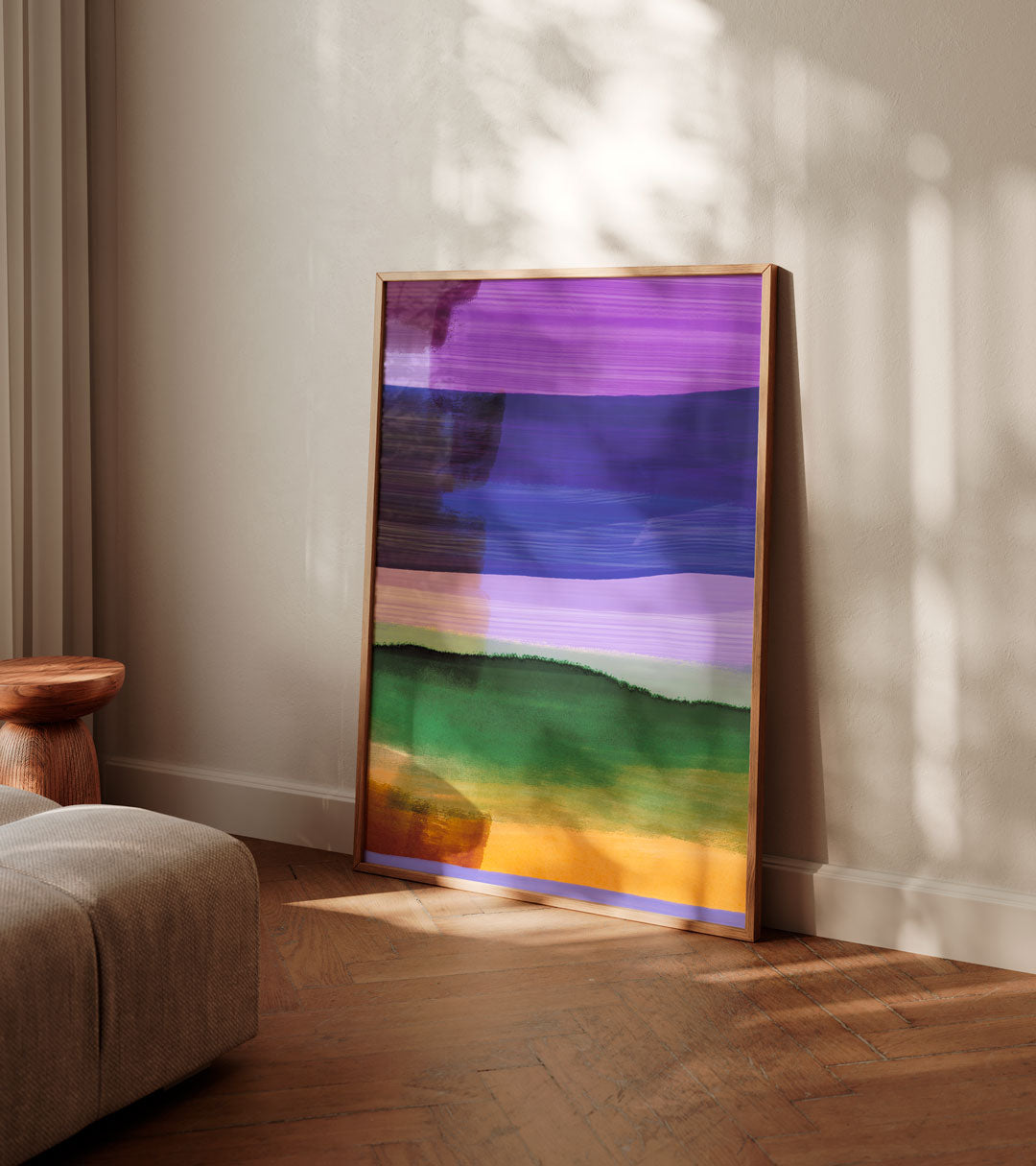 Lilac Over Green Set of Two