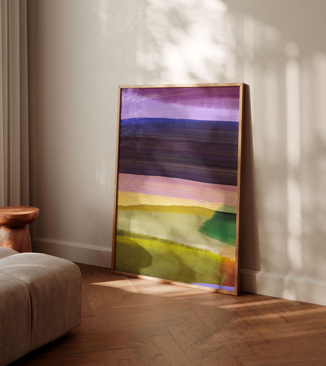 Lilac Over Green Set of Two