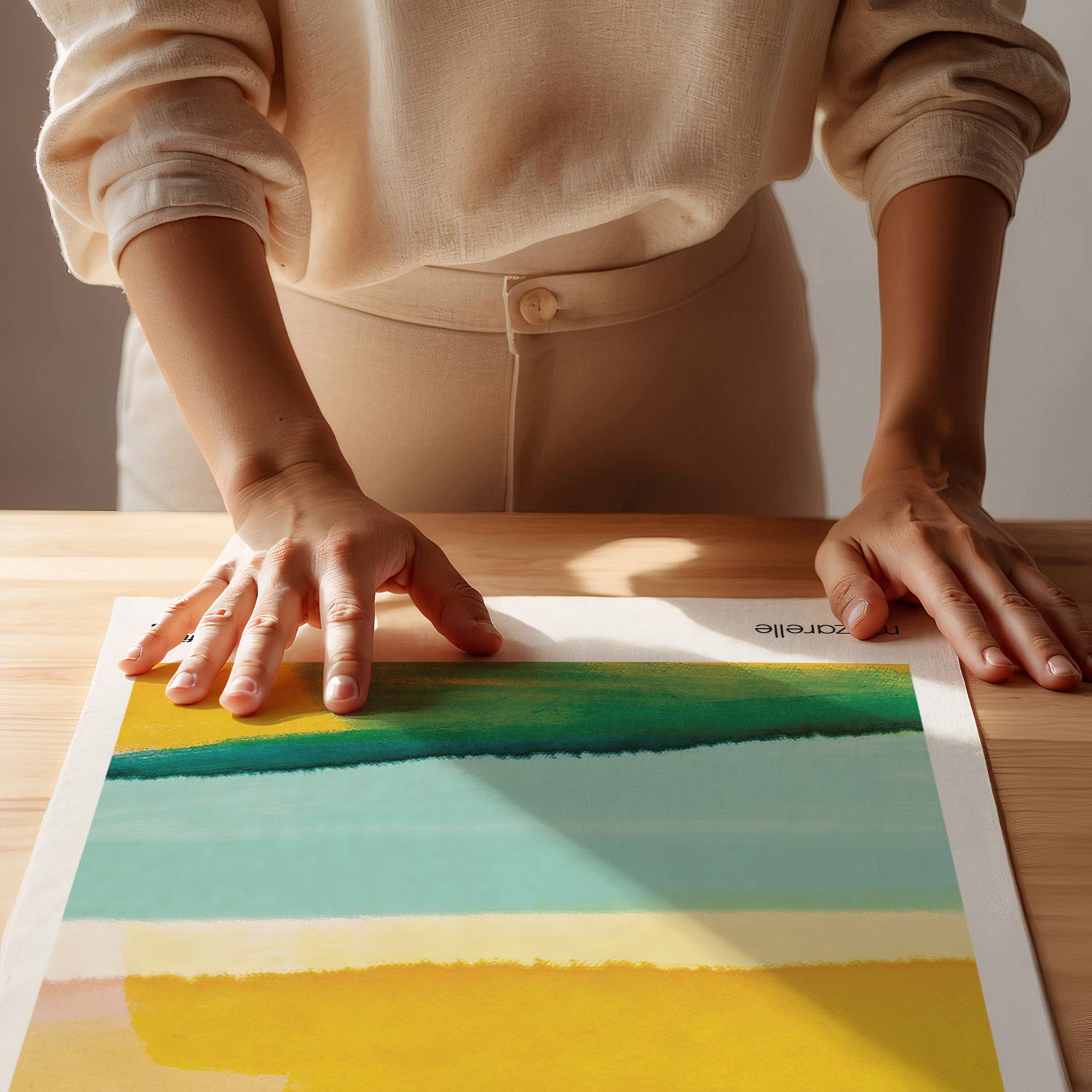 Sunlit Waters – Abstract Fine Art Print