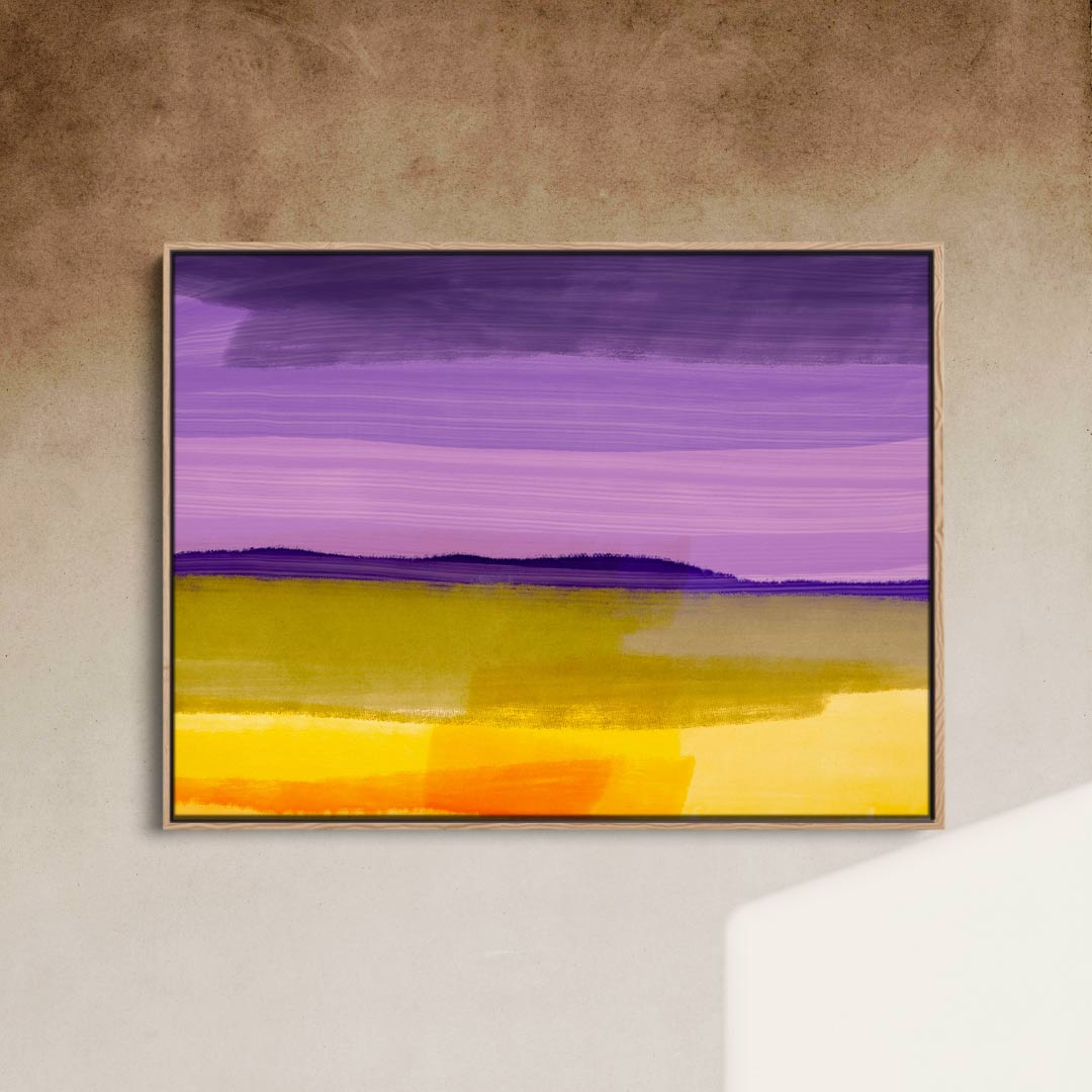 Lilac over Yellow Landscape