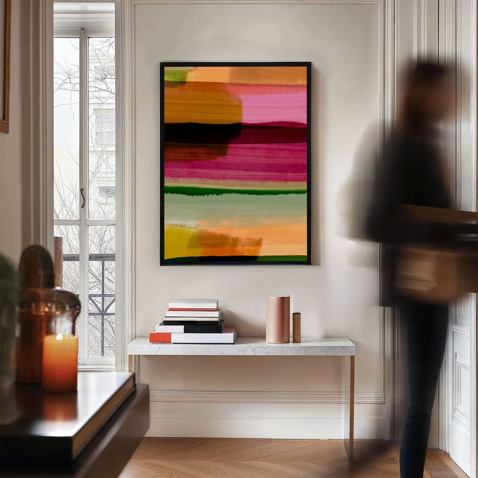 Crimson Sunset – Abstract Fine Art Print