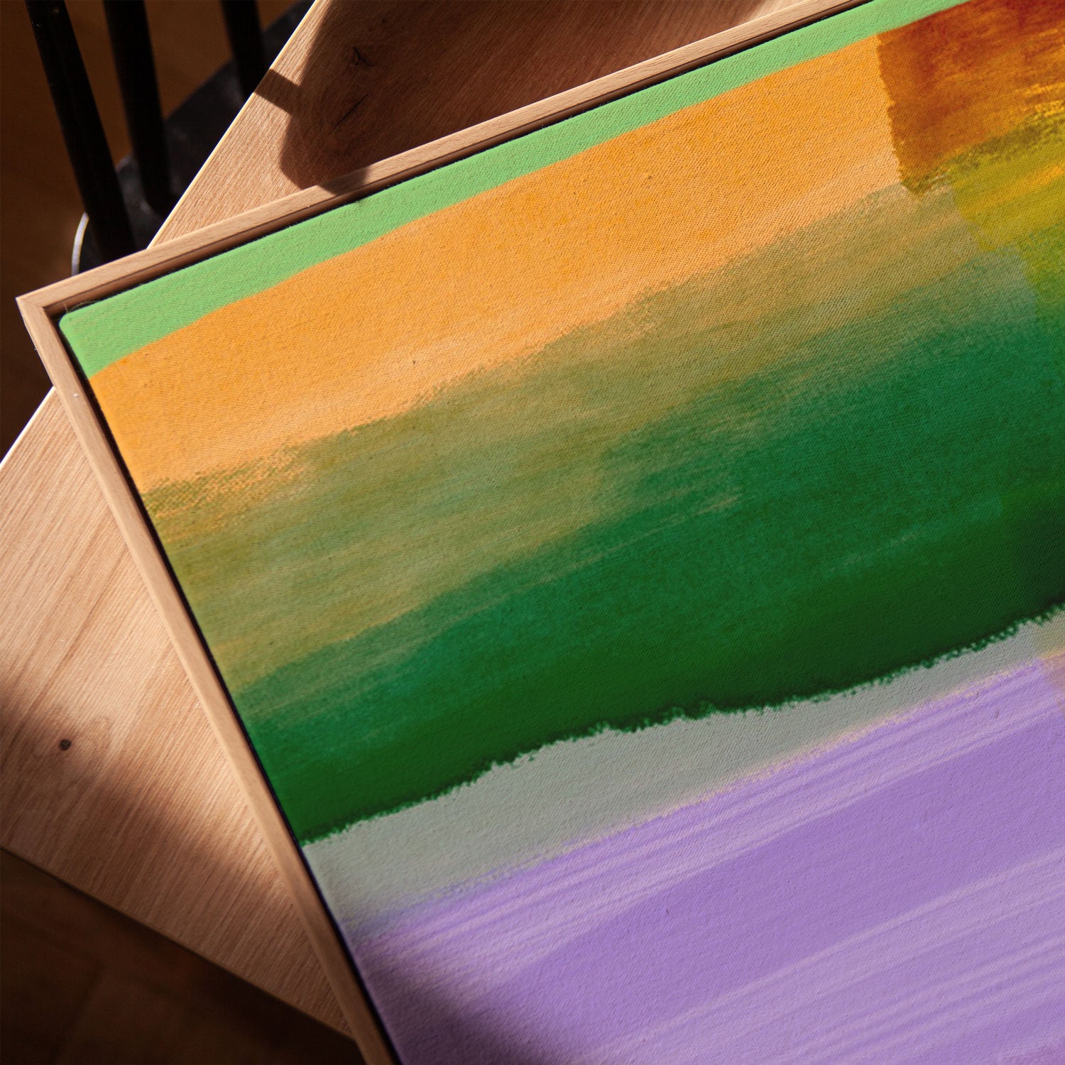 Lilac over Green Portrait