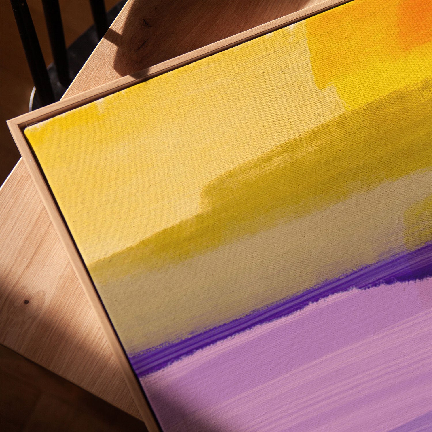 Lilac over Yellow Landscape