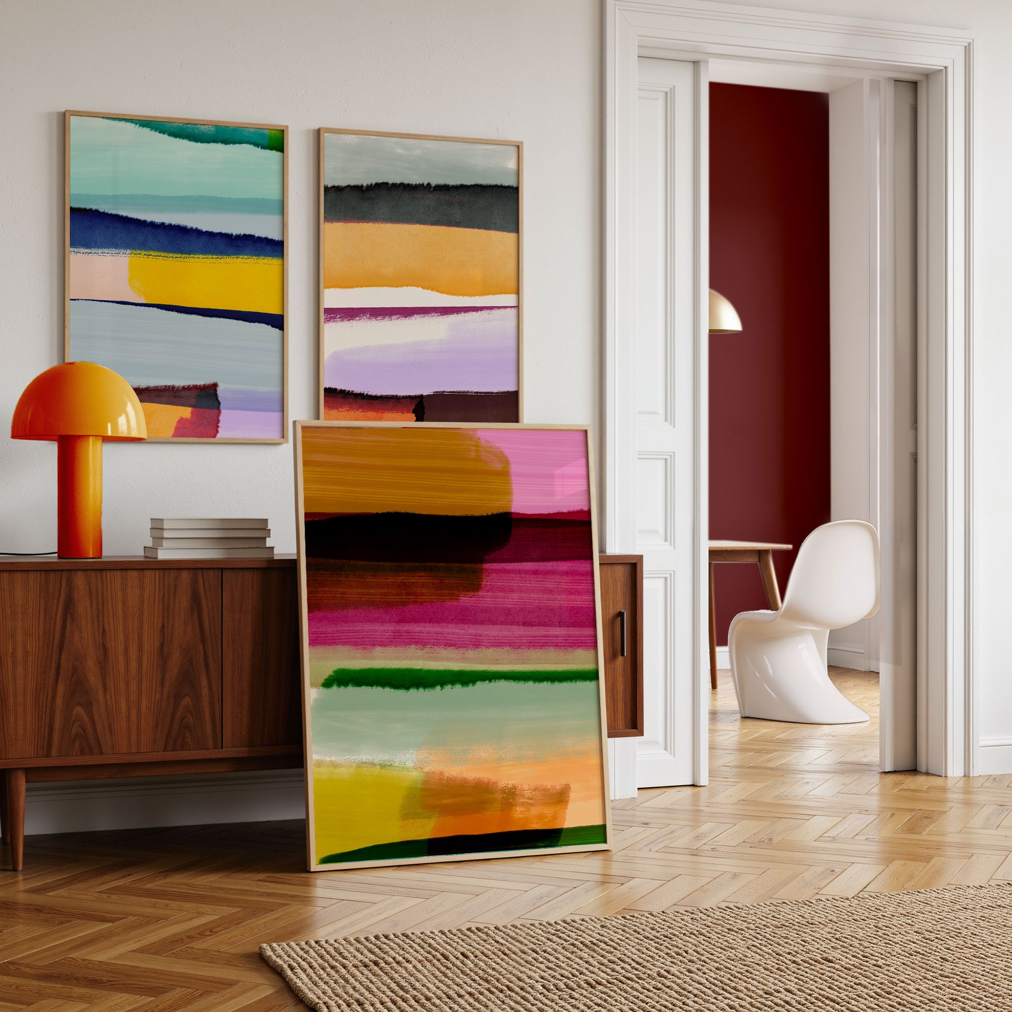 Crimson Sunset – Abstract Fine Art Print