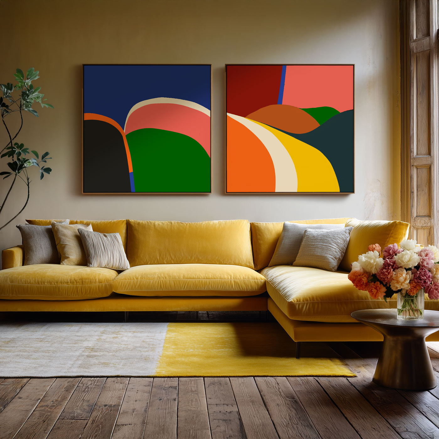 Over the Hills Set of Two